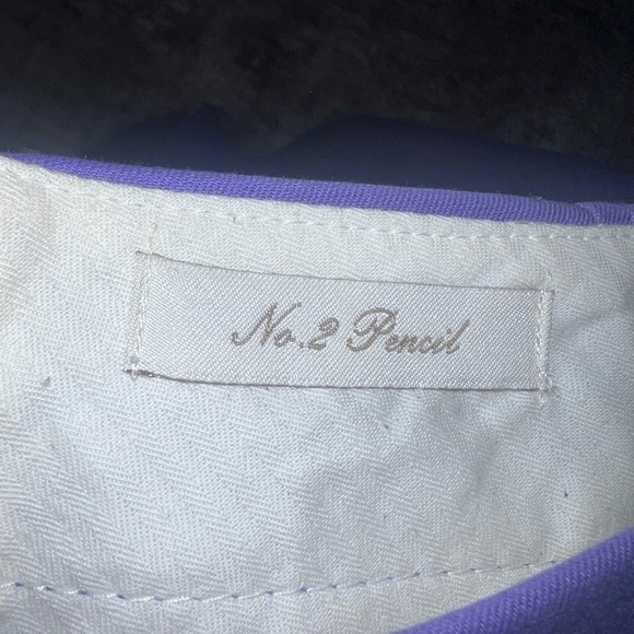 J.Crew No. 2 Purple Pencil Skirt Size 6 Petite - Picture 6 of 7